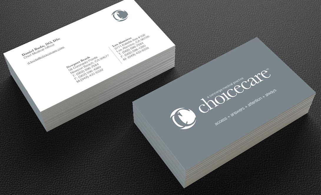 choice care business cards