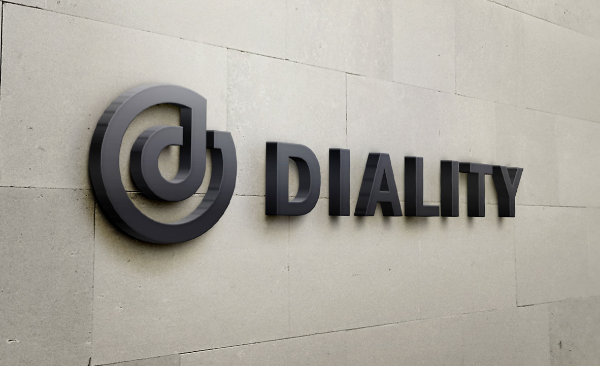 diality logo on a wall