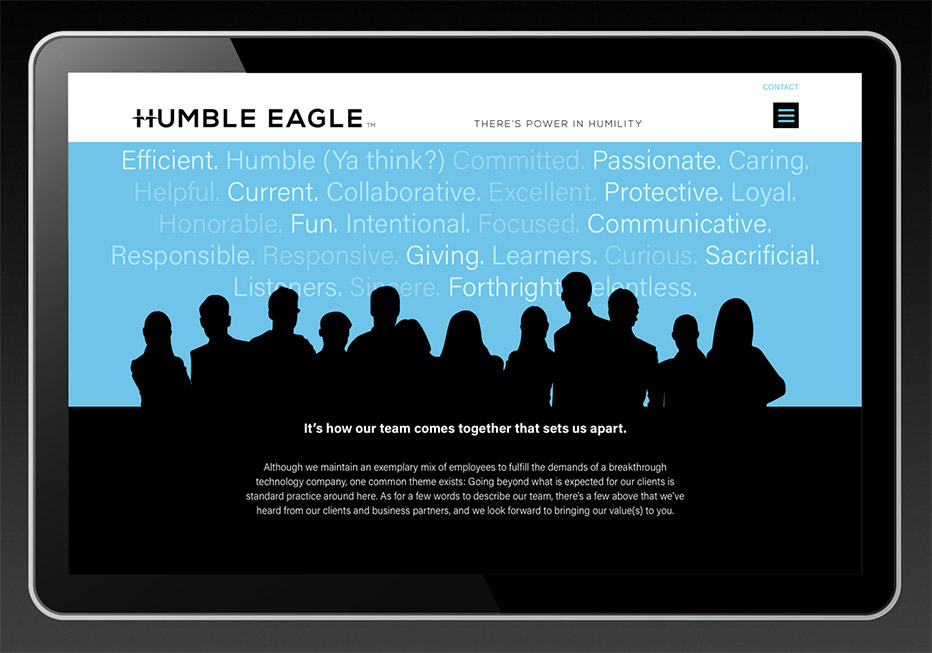 humble eagle service on an iPad