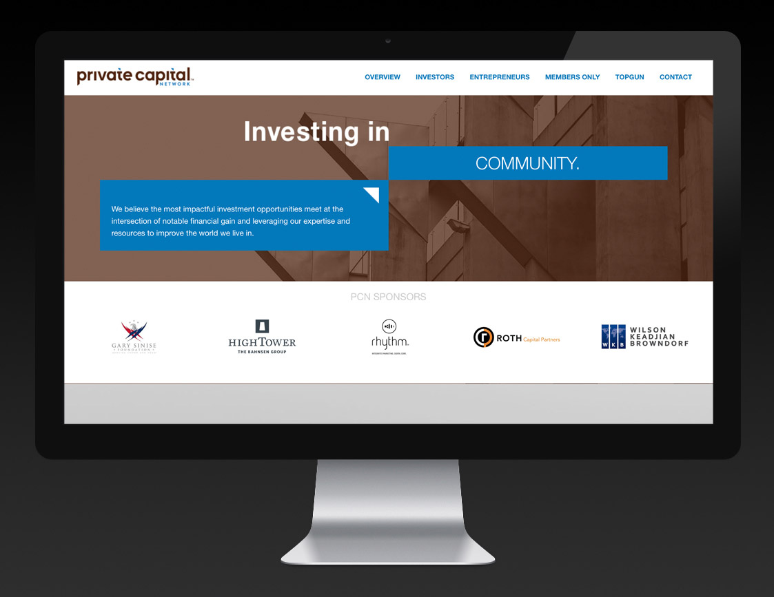 private capital network website on iMac