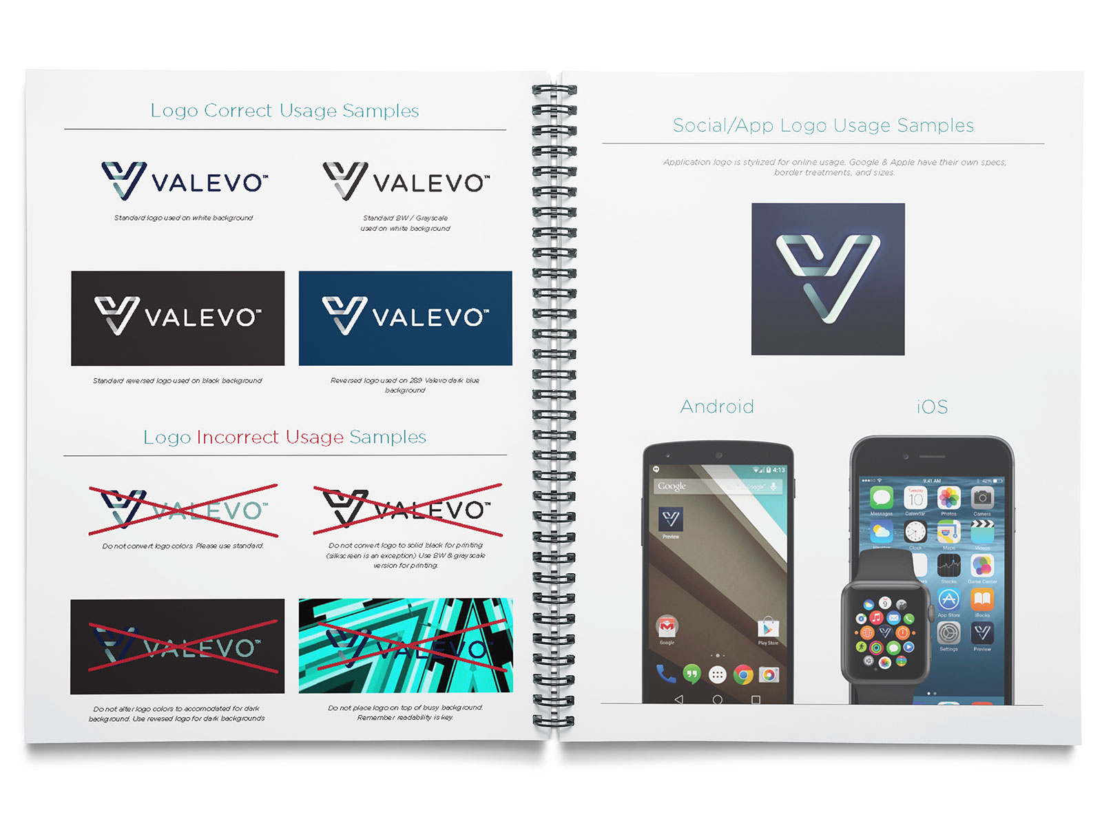 valevo styleguide pages